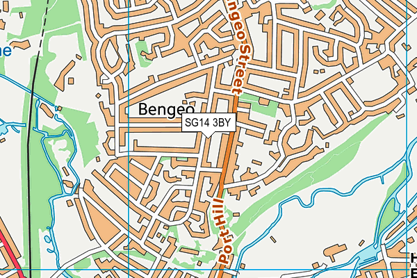 SG14 3BY map - OS VectorMap District (Ordnance Survey) SG14 3BY map - OS VectorMap District (Ordnance Survey)