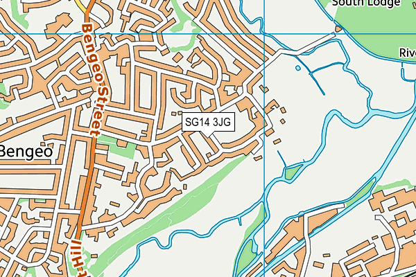 SG14 3JG map - OS VectorMap District (Ordnance Survey) SG14 3JG map - OS VectorMap District (Ordnance Survey)