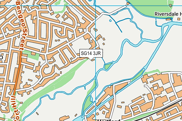 SG14 3JR map - OS VectorMap District (Ordnance Survey) SG14 3JR map - OS VectorMap District (Ordnance Survey)