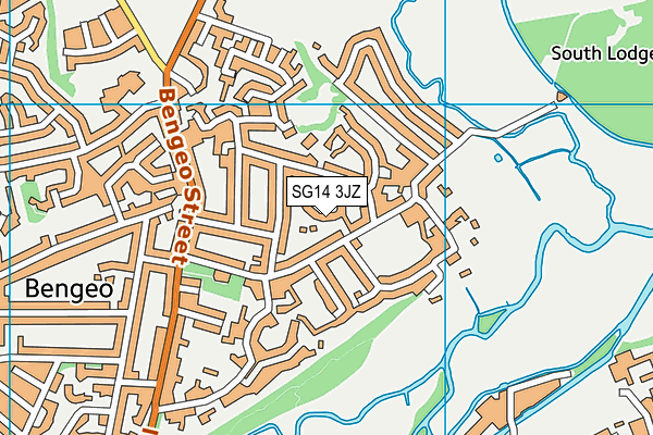 SG14 3JZ map - OS VectorMap District (Ordnance Survey) SG14 3JZ map - OS VectorMap District (Ordnance Survey)