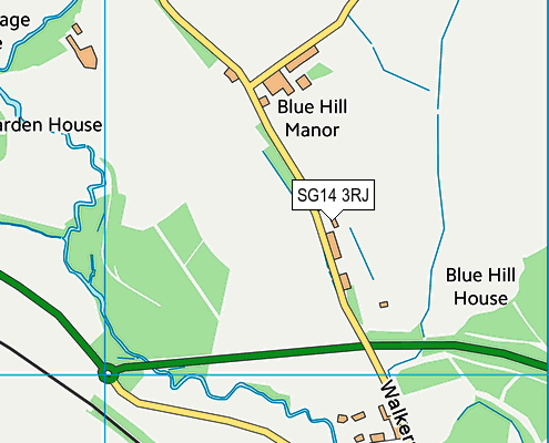 SG14 3RJ map - OS VectorMap District (Ordnance Survey) SG14 3RJ map - OS VectorMap District (Ordnance Survey)