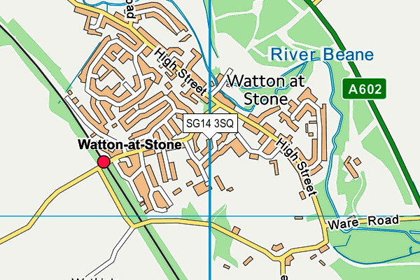 SG14 3SQ map - OS VectorMap District (Ordnance Survey) SG14 3SQ map - OS VectorMap District (Ordnance Survey)