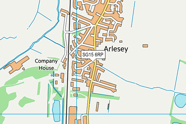 SG15 6RP map - OS VectorMap District (Ordnance Survey) SG15 6RP map - OS VectorMap District (Ordnance Survey)