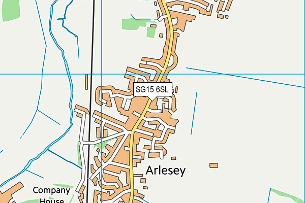 SG15 6SL map - OS VectorMap District (Ordnance Survey) SG15 6SL map - OS VectorMap District (Ordnance Survey)