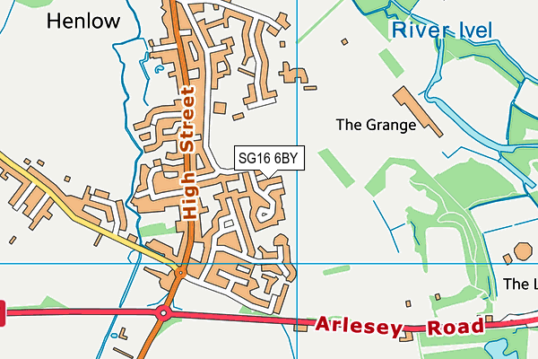 SG16 6BY map - OS VectorMap District (Ordnance Survey) SG16 6BY map - OS VectorMap District (Ordnance Survey)