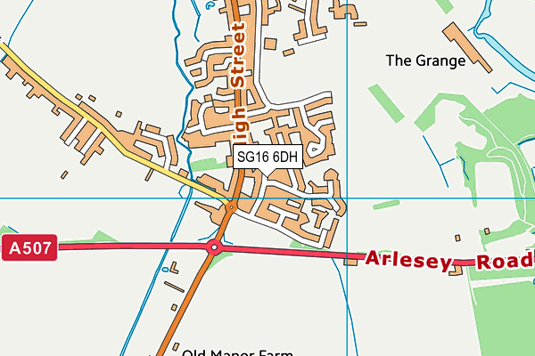 SG16 6DH map - OS VectorMap District (Ordnance Survey) SG16 6DH map - OS VectorMap District (Ordnance Survey)