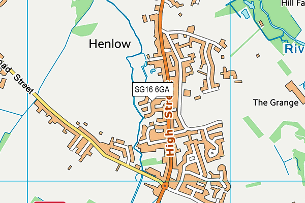 SG16 6GA map - OS VectorMap District (Ordnance Survey) SG16 6GA map - OS VectorMap District (Ordnance Survey)