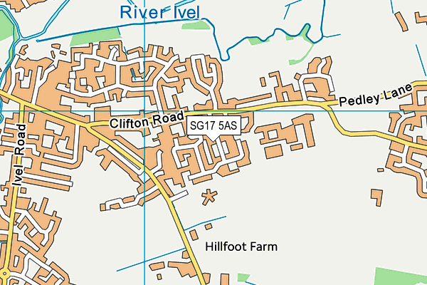 SG17 5AS map - OS VectorMap District (Ordnance Survey) SG17 5AS map - OS VectorMap District (Ordnance Survey)