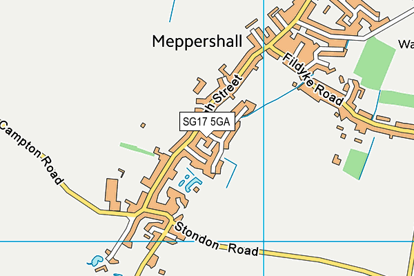 SG17 5GA map - OS VectorMap District (Ordnance Survey) SG17 5GA map - OS VectorMap District (Ordnance Survey)