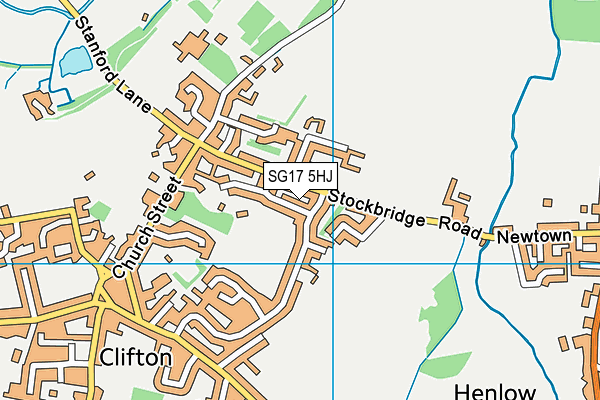 SG17 5HJ map - OS VectorMap District (Ordnance Survey) SG17 5HJ map - OS VectorMap District (Ordnance Survey)