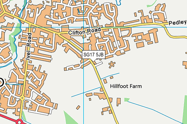 SG17 5JB map - OS VectorMap District (Ordnance Survey) SG17 5JB map - OS VectorMap District (Ordnance Survey)