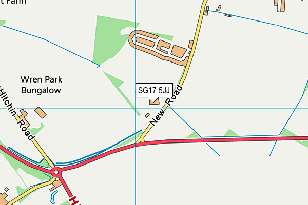 SG17 5JJ map - OS VectorMap District (Ordnance Survey) SG17 5JJ map - OS VectorMap District (Ordnance Survey)