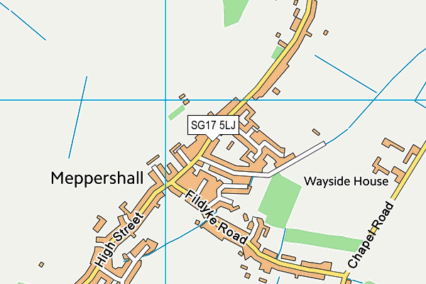 SG17 5LJ map - OS VectorMap District (Ordnance Survey) SG17 5LJ map - OS VectorMap District (Ordnance Survey)