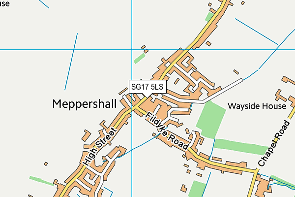 SG17 5LS map - OS VectorMap District (Ordnance Survey) SG17 5LS map - OS VectorMap District (Ordnance Survey)
