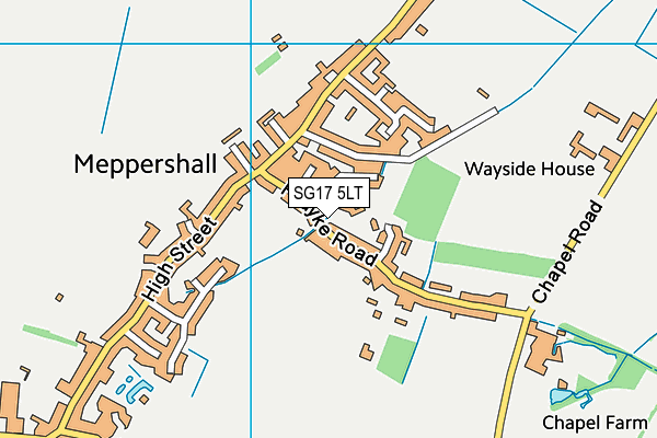 SG17 5LT map - OS VectorMap District (Ordnance Survey) SG17 5LT map - OS VectorMap District (Ordnance Survey)