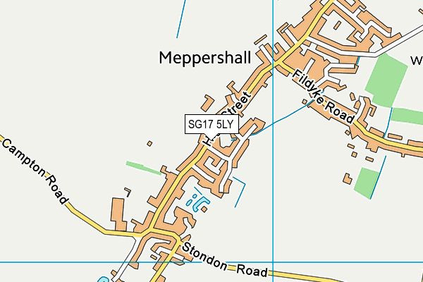 SG17 5LY map - OS VectorMap District (Ordnance Survey) SG17 5LY map - OS VectorMap District (Ordnance Survey)