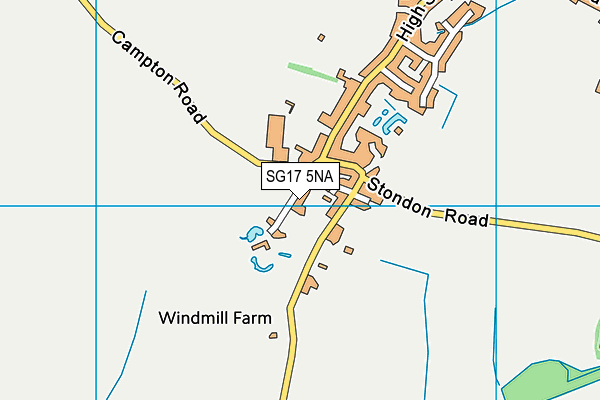 SG17 5NA map - OS VectorMap District (Ordnance Survey) SG17 5NA map - OS VectorMap District (Ordnance Survey)