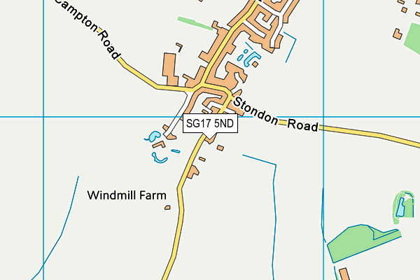 SG17 5ND map - OS VectorMap District (Ordnance Survey) SG17 5ND map - OS VectorMap District (Ordnance Survey)