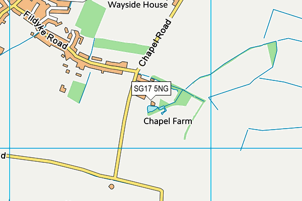 SG17 5NG map - OS VectorMap District (Ordnance Survey) SG17 5NG map - OS VectorMap District (Ordnance Survey)