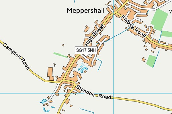 SG17 5NH map - OS VectorMap District (Ordnance Survey) SG17 5NH map - OS VectorMap District (Ordnance Survey)