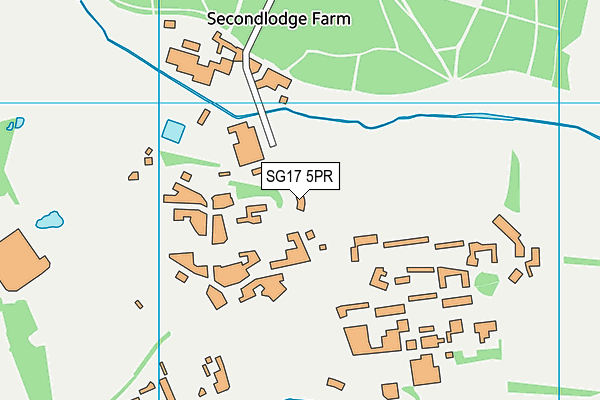 SG17 5PR map - OS VectorMap District (Ordnance Survey) SG17 5PR map - OS VectorMap District (Ordnance Survey)