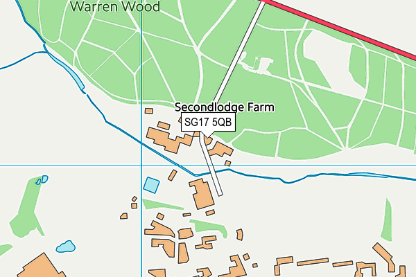 SG17 5QB map - OS VectorMap District (Ordnance Survey) SG17 5QB map - OS VectorMap District (Ordnance Survey)