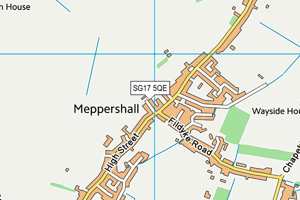 SG17 5QE map - OS VectorMap District (Ordnance Survey) SG17 5QE map - OS VectorMap District (Ordnance Survey)