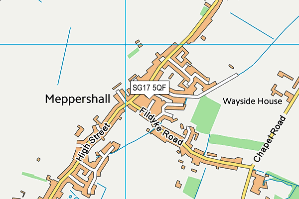 SG17 5QF map - OS VectorMap District (Ordnance Survey) SG17 5QF map - OS VectorMap District (Ordnance Survey)