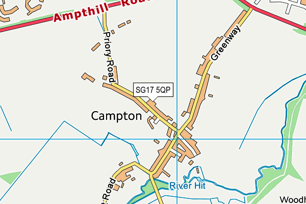 SG17 5QP map - OS VectorMap District (Ordnance Survey) SG17 5QP map - OS VectorMap District (Ordnance Survey)