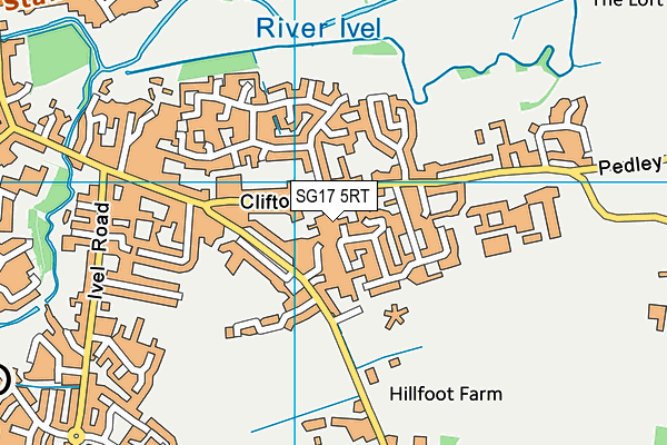 SG17 5RT map - OS VectorMap District (Ordnance Survey) SG17 5RT map - OS VectorMap District (Ordnance Survey)