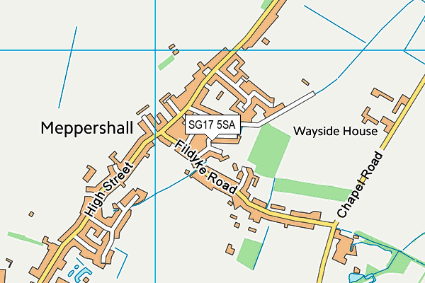 SG17 5SA map - OS VectorMap District (Ordnance Survey) SG17 5SA map - OS VectorMap District (Ordnance Survey)