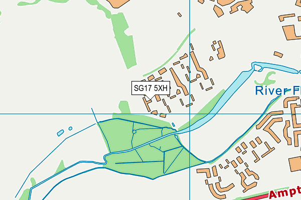 SG17 5XH map - OS VectorMap District (Ordnance Survey) SG17 5XH map - OS VectorMap District (Ordnance Survey)