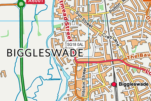 SG18 0AL map - OS VectorMap District (Ordnance Survey) SG18 0AL map - OS VectorMap District (Ordnance Survey)