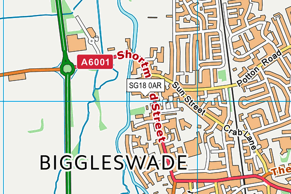 SG18 0AR map - OS VectorMap District (Ordnance Survey) SG18 0AR map - OS VectorMap District (Ordnance Survey)