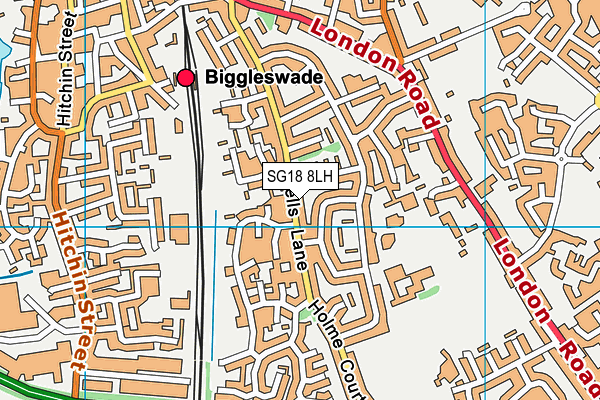 SG18 8LH map - OS VectorMap District (Ordnance Survey) SG18 8LH map - OS VectorMap District (Ordnance Survey)