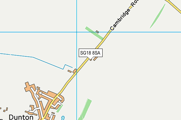 SG18 8SA map - OS VectorMap District (Ordnance Survey) SG18 8SA map - OS VectorMap District (Ordnance Survey)