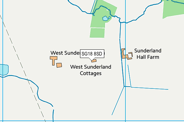 SG18 8SD map - OS VectorMap District (Ordnance Survey) SG18 8SD map - OS VectorMap District (Ordnance Survey)