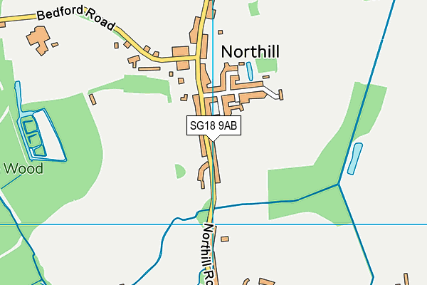SG18 9AB map - OS VectorMap District (Ordnance Survey) SG18 9AB map - OS VectorMap District (Ordnance Survey)