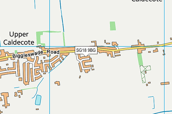 SG18 9BG map - OS VectorMap District (Ordnance Survey) SG18 9BG map - OS VectorMap District (Ordnance Survey)