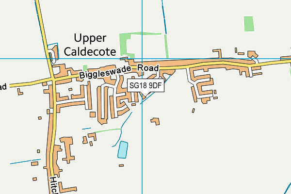 SG18 9DF map - OS VectorMap District (Ordnance Survey) SG18 9DF map - OS VectorMap District (Ordnance Survey)