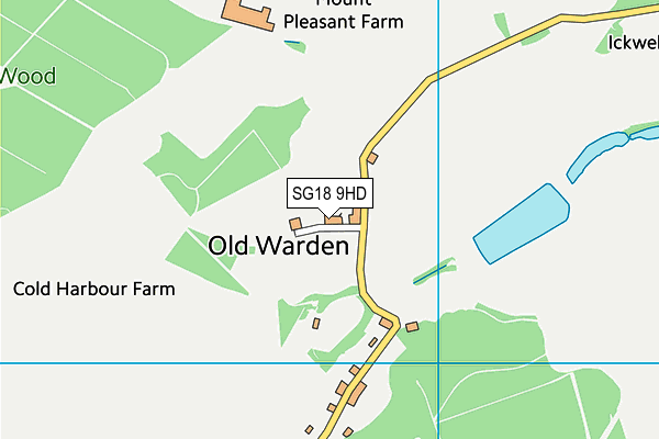 SG18 9HD map - OS VectorMap District (Ordnance Survey) SG18 9HD map - OS VectorMap District (Ordnance Survey)