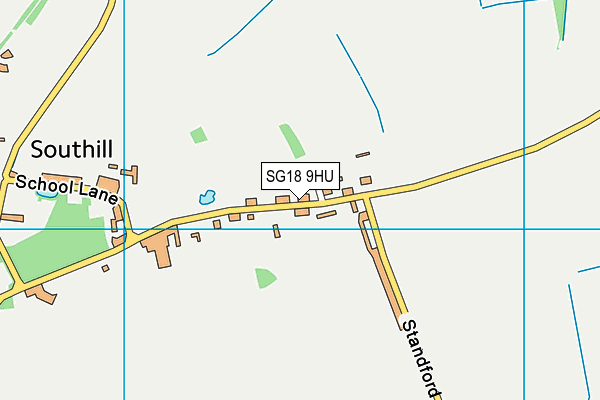 SG18 9HU map - OS VectorMap District (Ordnance Survey) SG18 9HU map - OS VectorMap District (Ordnance Survey)