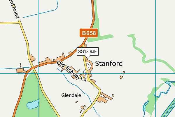 SG18 9JF map - OS VectorMap District (Ordnance Survey) SG18 9JF map - OS VectorMap District (Ordnance Survey)