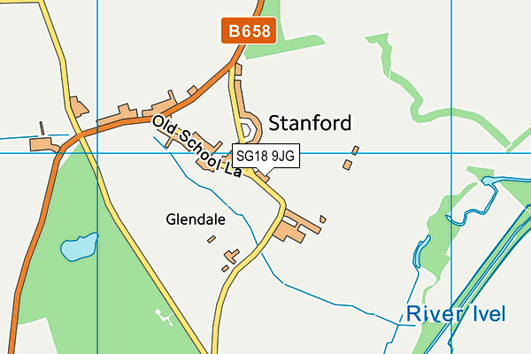 SG18 9JG map - OS VectorMap District (Ordnance Survey) SG18 9JG map - OS VectorMap District (Ordnance Survey)