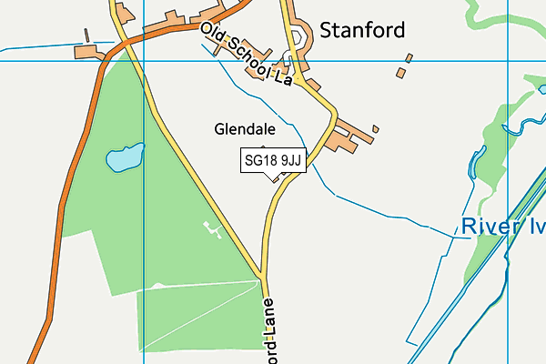 SG18 9JJ map - OS VectorMap District (Ordnance Survey) SG18 9JJ map - OS VectorMap District (Ordnance Survey)