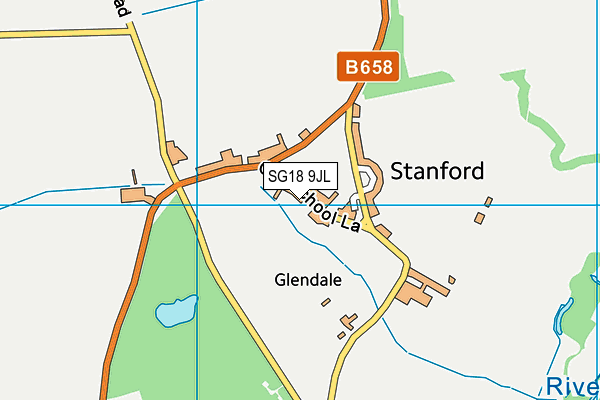 SG18 9JL map - OS VectorMap District (Ordnance Survey) SG18 9JL map - OS VectorMap District (Ordnance Survey)