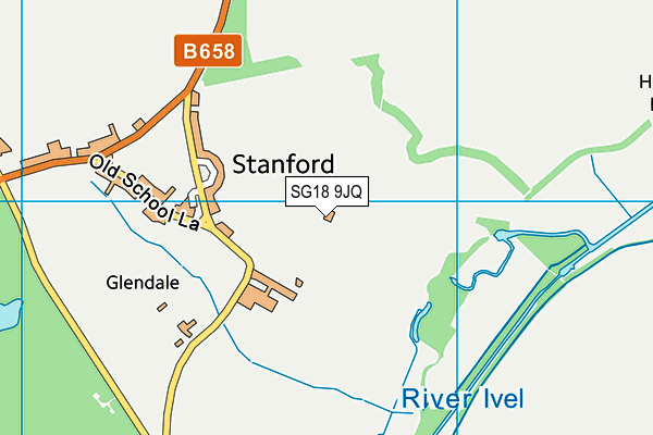 SG18 9JQ map - OS VectorMap District (Ordnance Survey) SG18 9JQ map - OS VectorMap District (Ordnance Survey)