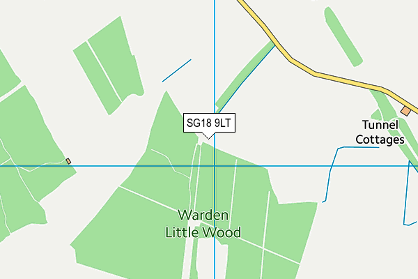 SG18 9LT map - OS VectorMap District (Ordnance Survey) SG18 9LT map - OS VectorMap District (Ordnance Survey)