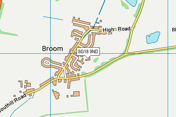SG18 9ND map - OS VectorMap District (Ordnance Survey) SG18 9ND map - OS VectorMap District (Ordnance Survey)