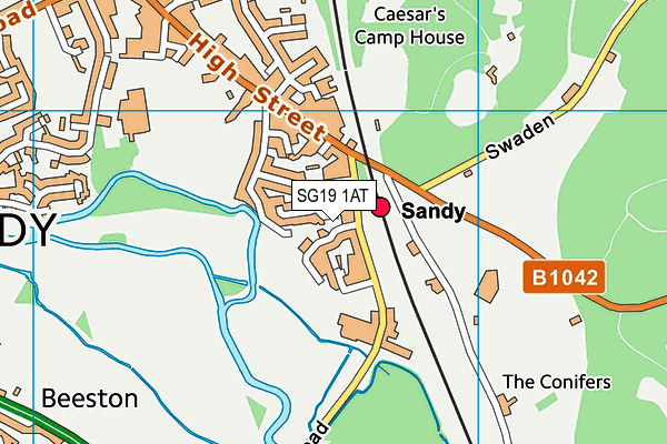 SG19 1AT map - OS VectorMap District (Ordnance Survey) SG19 1AT map - OS VectorMap District (Ordnance Survey)